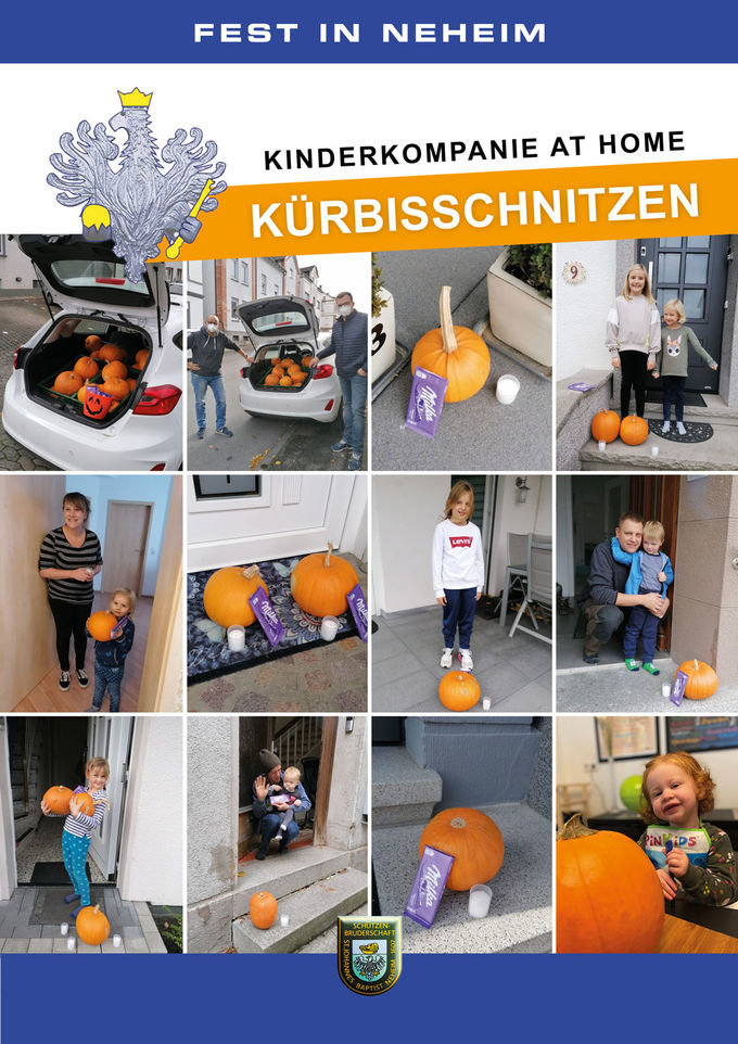 Kürbisschnitzen der Kinderkompanie