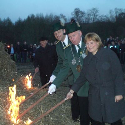 Abbrennen Osterfeuer