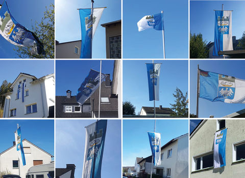 Fahnen für Solidarität