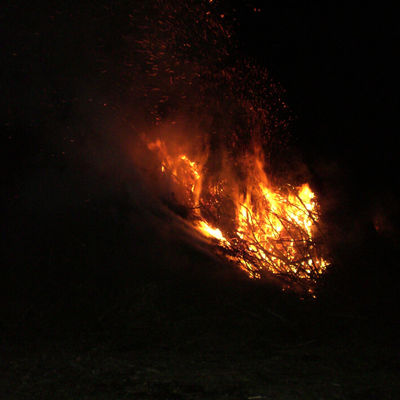 Osterfeuer Abrennen