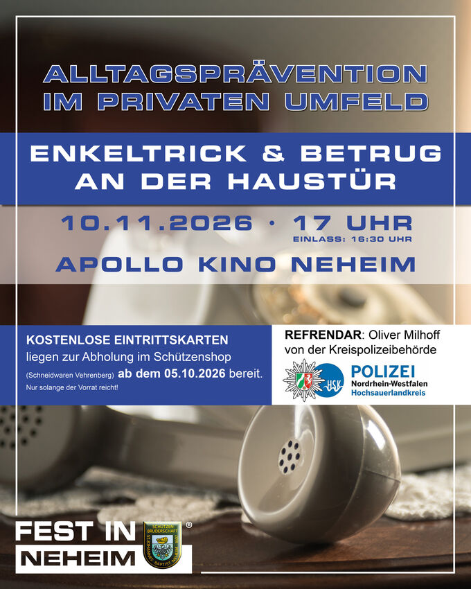 Einladung zum Präventionsabend