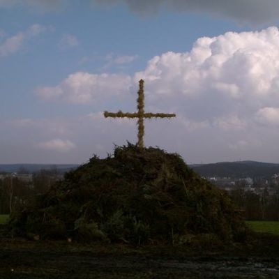 Osterfeueraufbau