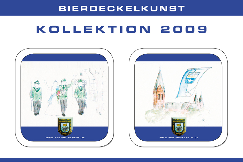 Bierdeckel Kunst 2009